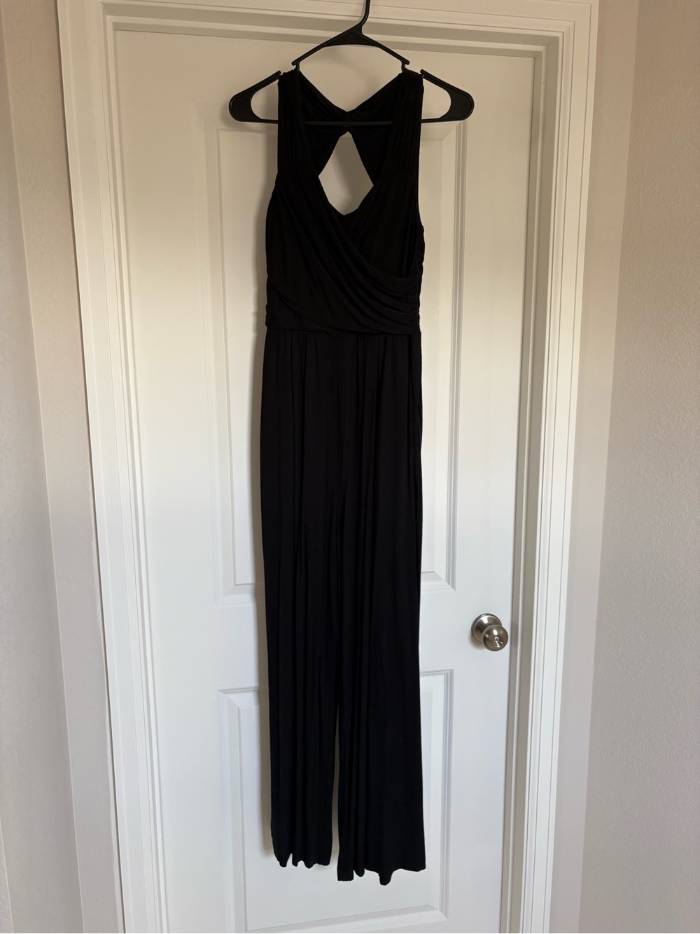 Moulinette Soeurs Black Sleeveless Jumpsuit with Twist Back